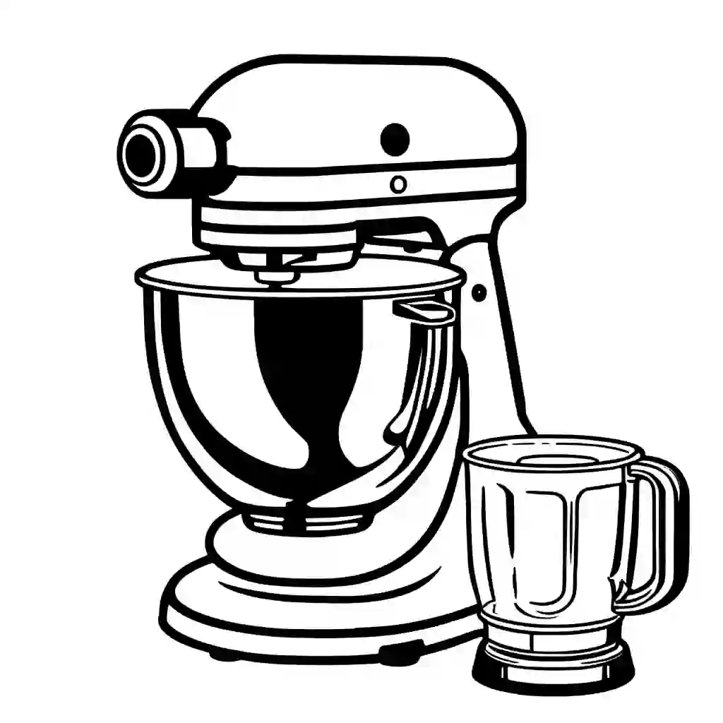 Electric mixer coloring pages